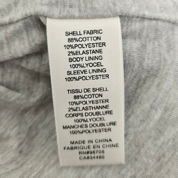 Rebecca Taylor Gray Tweed Blazer Jacket sz 4 Fringe Cropped Full Zip Preppy - Picture 6 of 6